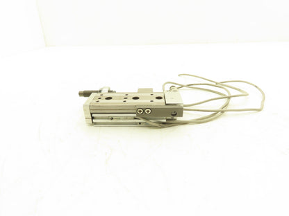 SMC MXQ8-30BSR Pneumatic Air Slide Table Cylinder End Lock 8mm Bore 30mm Stroke