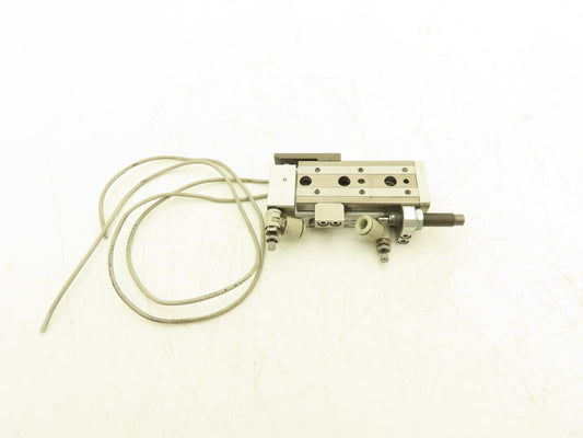 SMC MXQ8-30BSR Pneumatic Air Slide Table Cylinder End Lock 8mm Bore 30mm Stroke