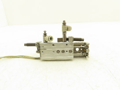 SMC MXQ8-30B Pneumatic Air Slide Table Cylinder w/Shocks 8mm Bore 30mm Stroke