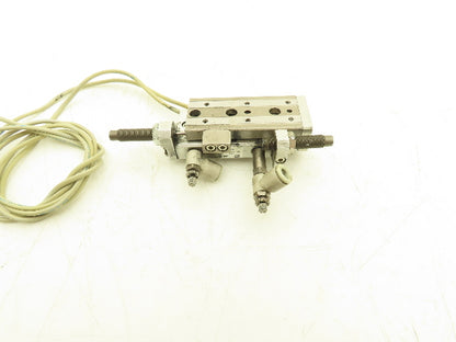 SMC MXQ8-30B Pneumatic Air Slide Table Cylinder w/Shocks 8mm Bore 30mm Stroke