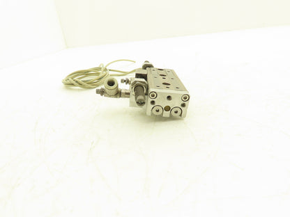 SMC MXQ8-30B Pneumatic Air Slide Table Cylinder w/Shocks 8mm Bore 30mm Stroke