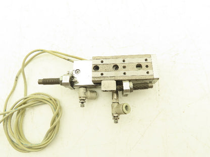 SMC MXQ8-30B Pneumatic Air Slide Table Cylinder w/Shocks 8mm Bore 30mm Stroke