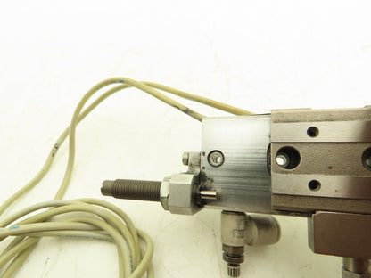 SMC MXQ8-30B Pneumatic Air Slide Table Cylinder w/Shocks 8mm Bore 30mm Stroke