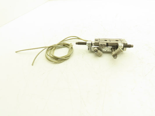 SMC MXQ8-30B Pneumatic Air Slide Table Cylinder w/Shocks 8mm Bore 30mm Stroke