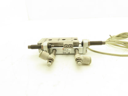 SMC MXQ8L-30B Pneumatic Air Slide Table Cylinder w/Shocks 8mm Bore 30mm Stroke