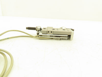 SMC MXQ8L-30B Pneumatic Air Slide Table Cylinder w/Shocks 8mm Bore 30mm Stroke