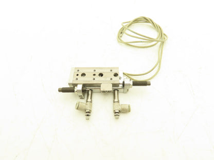 SMC MXQ8L-30B Pneumatic Air Slide Table Cylinder w/Shocks 8mm Bore 30mm Stroke