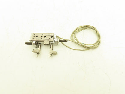 SMC MXQ8L-30B Pneumatic Air Slide Table Cylinder w/Shocks 8mm Bore 30mm Stroke