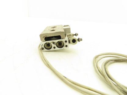 SMC MXQ12-10AS Pneumatic Air Slide Table Cylinder w/Stop 12mm Bore 10mm Stroke