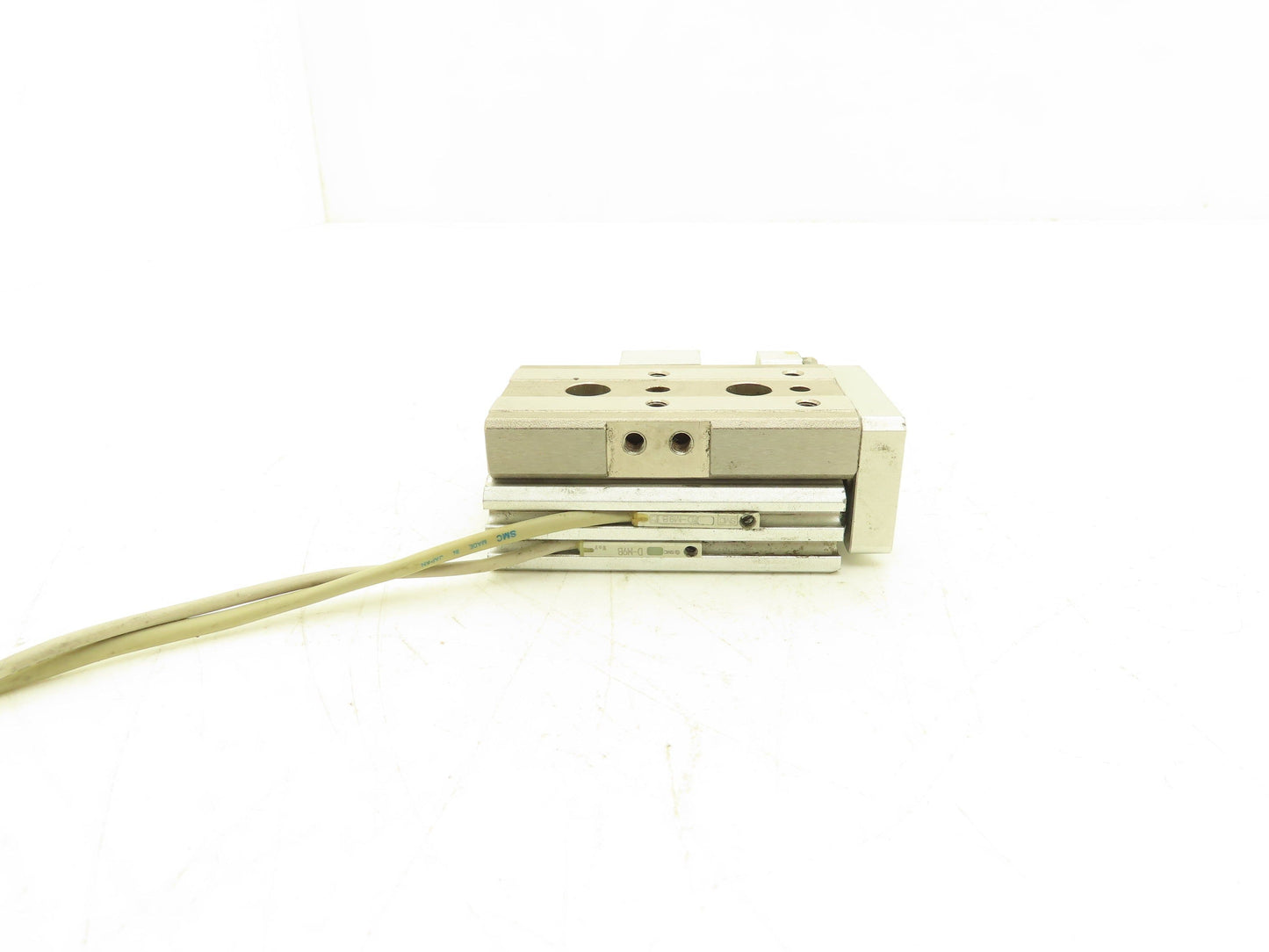 SMC MXQ12L-10AS Pneumatic Air Slide Table Cylinder w/Stop 12mm Bore 10mm Stroke