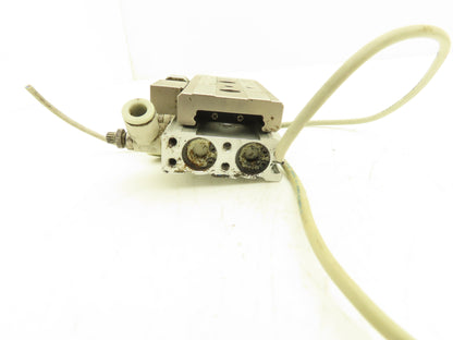 SMC MXQ12L-20CS Pneumatic Air Slide Table Cylinder w/Stop 12mm Bore 20mm Stroke