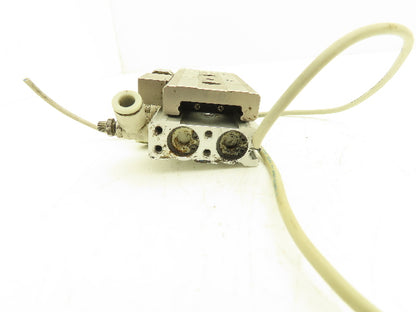 SMC MXQ12L-20CS Pneumatic Air Slide Table Cylinder w/Stop 12mm Bore 20mm Stroke