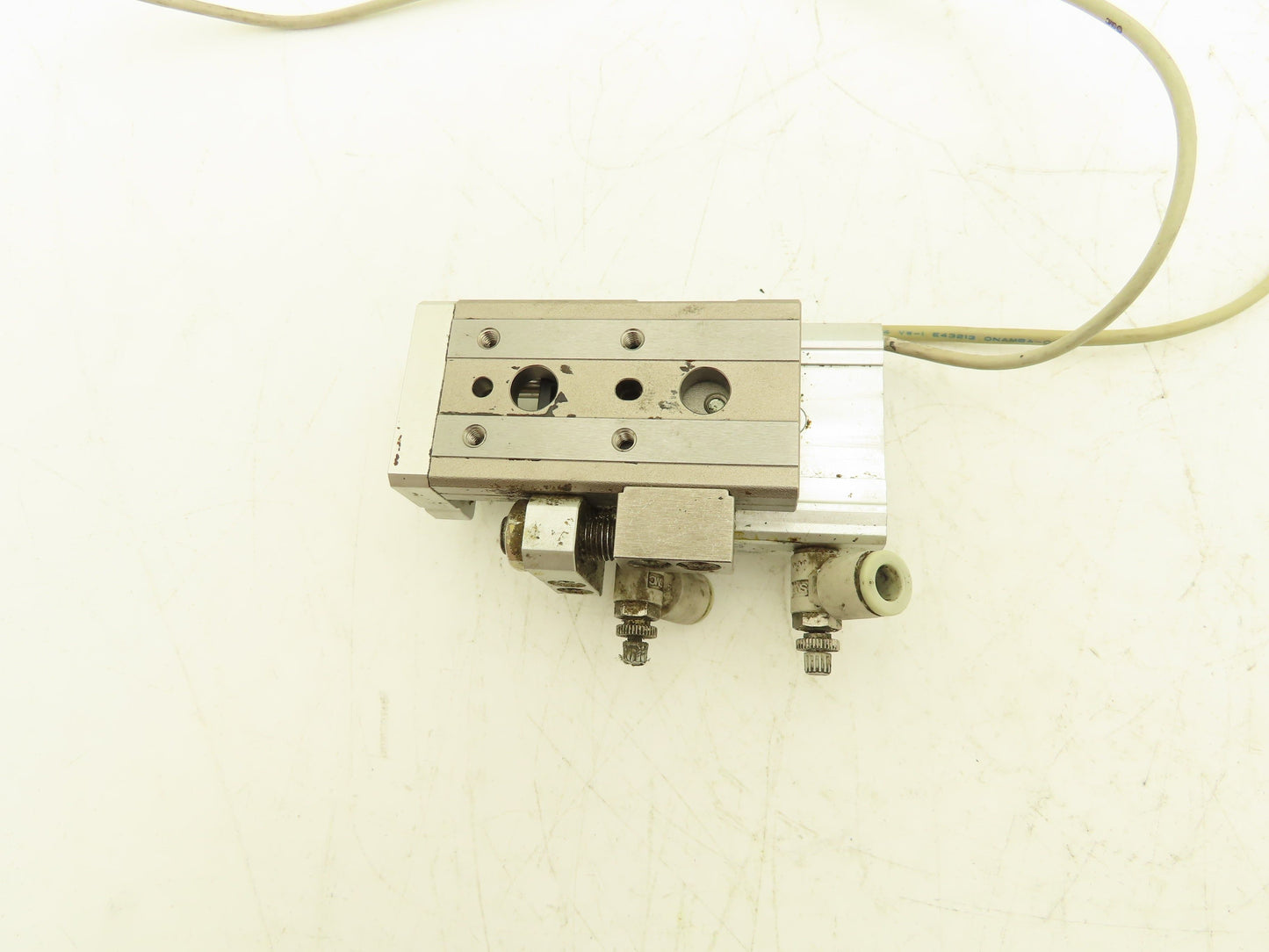 SMC MXQ12L-20CS Pneumatic Air Slide Table Cylinder w/Stop 12mm Bore 20mm Stroke