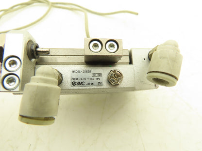 SMC MXQ8L-20BSR Pneumatic Air Slide Table Cylinder End Lock 8mm Bore 20mm Stroke