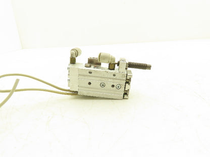 SMC MXQ8-20BSR Pneumatic Air Slide Table Cylinder End Lock 8mm Bore 20mm Stroke