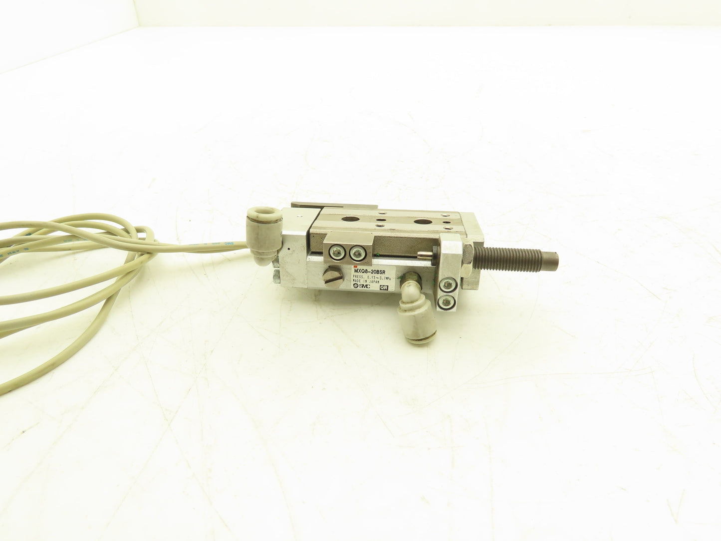 SMC MXQ8-20BSR Pneumatic Air Slide Table Cylinder End Lock 8mm Bore 20mm Stroke