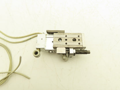 SMC MXQ8-20BSR Pneumatic Air Slide Table Cylinder End Lock 8mm Bore 20mm Stroke