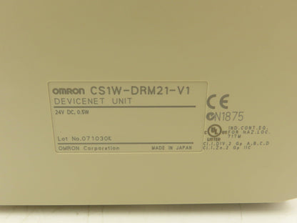 Omron CS1W-DRM21-V1 DeviceNet Unit 24VDC 0.5W  Lot of 3