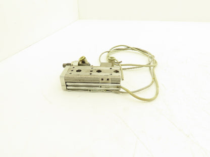 SMC MXQ8-30BS Pneumatic Air Slide Table Cylinder w/Shock 8mm Bore 30mm Stroke