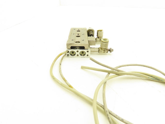 SMC MXQ8-30BS Pneumatic Air Slide Table Cylinder w/Shock 8mm Bore 30mm Stroke