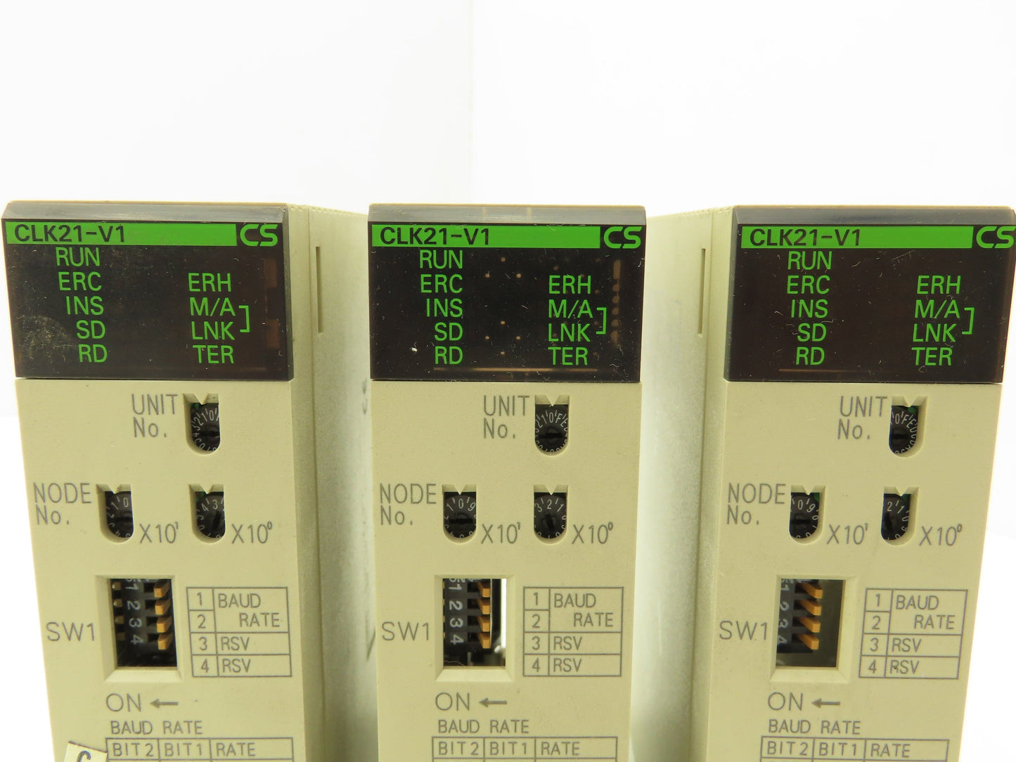 Omron CS1W-CLK21-V1 Controller Link Unit Version 1.2 Lot of 3
