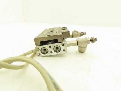 SMC MXQ8-30CS Pneumatic Air Slide Table Cylinder w/Shock 8mm Bore 30mm Stroke