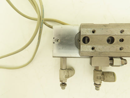 SMC MXQ8-30CS Pneumatic Air Slide Table Cylinder w/Shock 8mm Bore 30mm Stroke