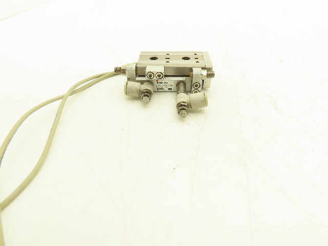 SMC MXQ8-20A Pneumatic Air Slide Table Cylinder w/Stops 8mm Bore 20mm Stroke