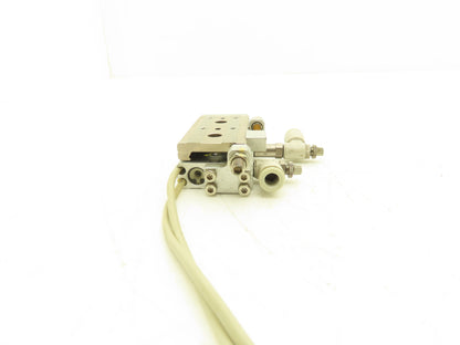 SMC MXQ8-20A Pneumatic Air Slide Table Cylinder w/Stops 8mm Bore 20mm Stroke