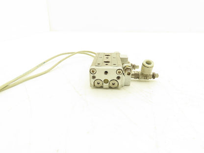 SMC MXQ8L-20A Pneumatic Air Slide Table Cylinder w/Stops 8mm Bore 20mm Stroke