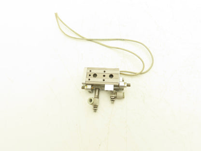 SMC MXQ8L-20A Pneumatic Air Slide Table Cylinder w/Stops 8mm Bore 20mm Stroke