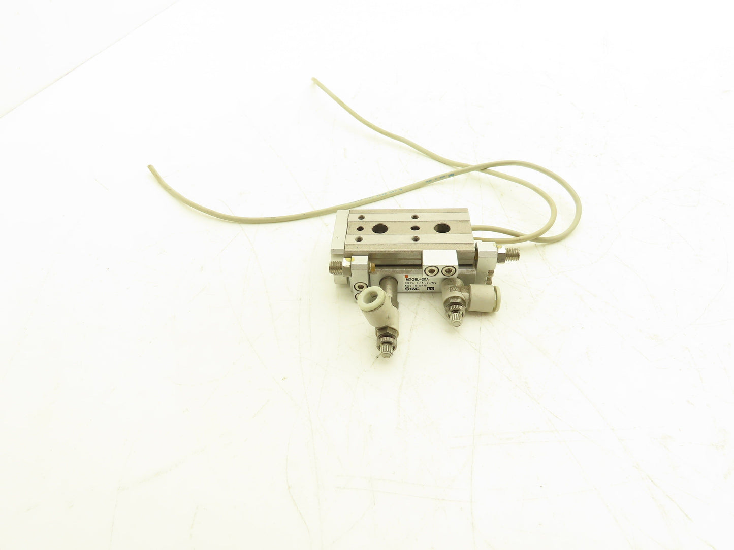 SMC MXQ8L-20A Pneumatic Air Slide Table Cylinder w/Stops 8mm Bore 20mm Stroke