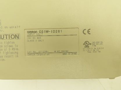 Omron CS1W-OD261 CS1W-ID261 Input Output Units 24VDC Lot of 3