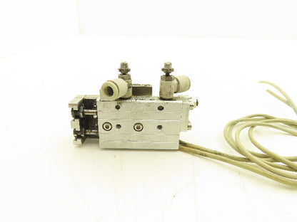 SMC MXQ8L-20C Pneumatic Air Slide Table Cylinder w/Stops 8mm Bore 20mm Stroke