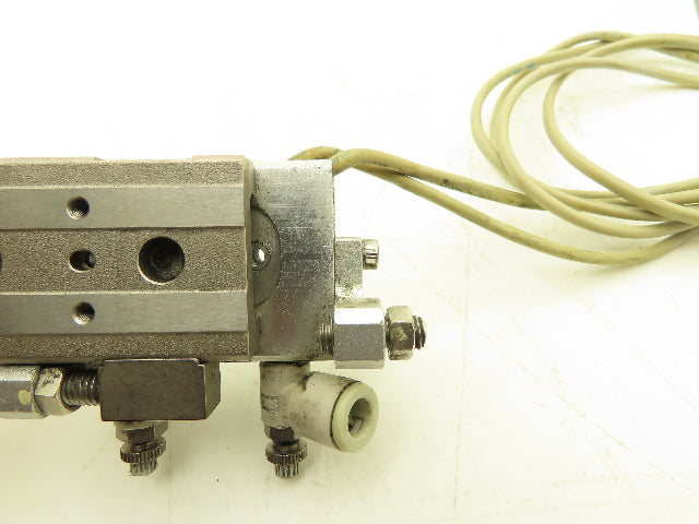 SMC MXQ8L-20C Pneumatic Air Slide Table Cylinder w/Stops 8mm Bore 20mm Stroke