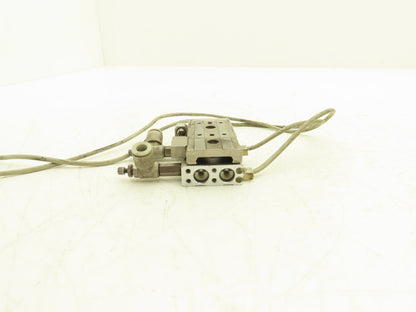 SMC MXQ8L-20CS Pneumatic Air Slide Table Cylinder w/Stops 8mm Bore 20mm Stroke
