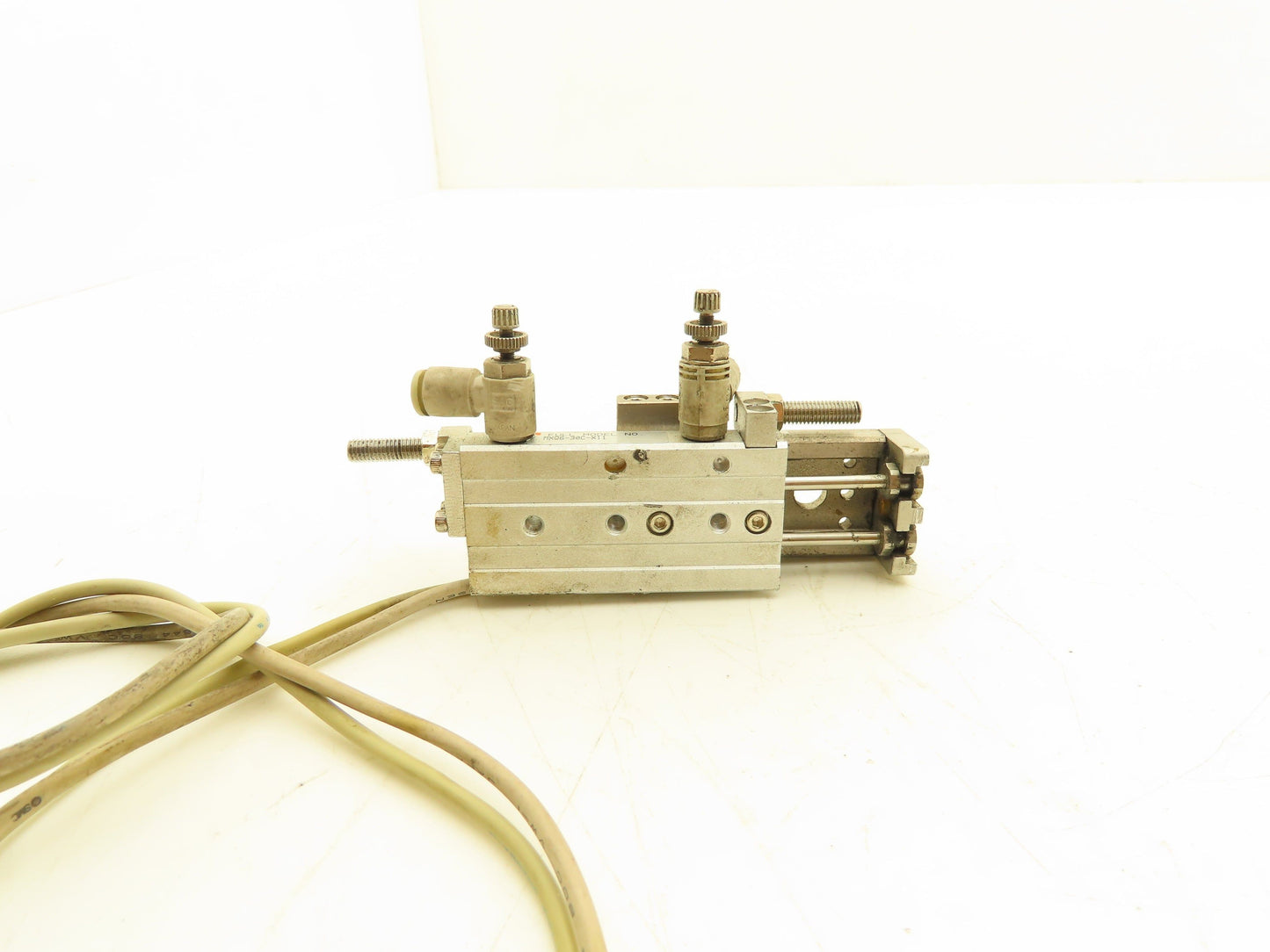 SMC MXQ6-30C-X11 Pneumatic Air Slide Table Cylinder w/Stops 6mm Bore 30mm Stroke