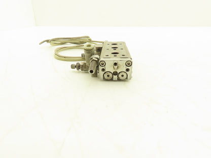 SMC MXQ6-30C-X11 Pneumatic Air Slide Table Cylinder w/Stops 6mm Bore 30mm Stroke