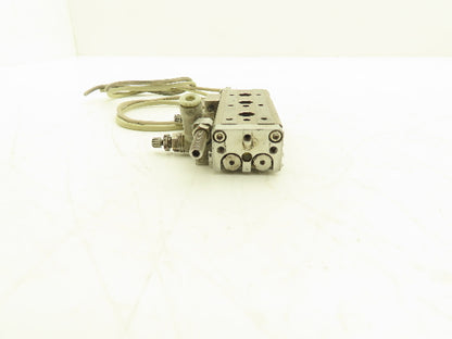 SMC MXQ6-30C-X11 Pneumatic Air Slide Table Cylinder w/Stops 6mm Bore 30mm Stroke