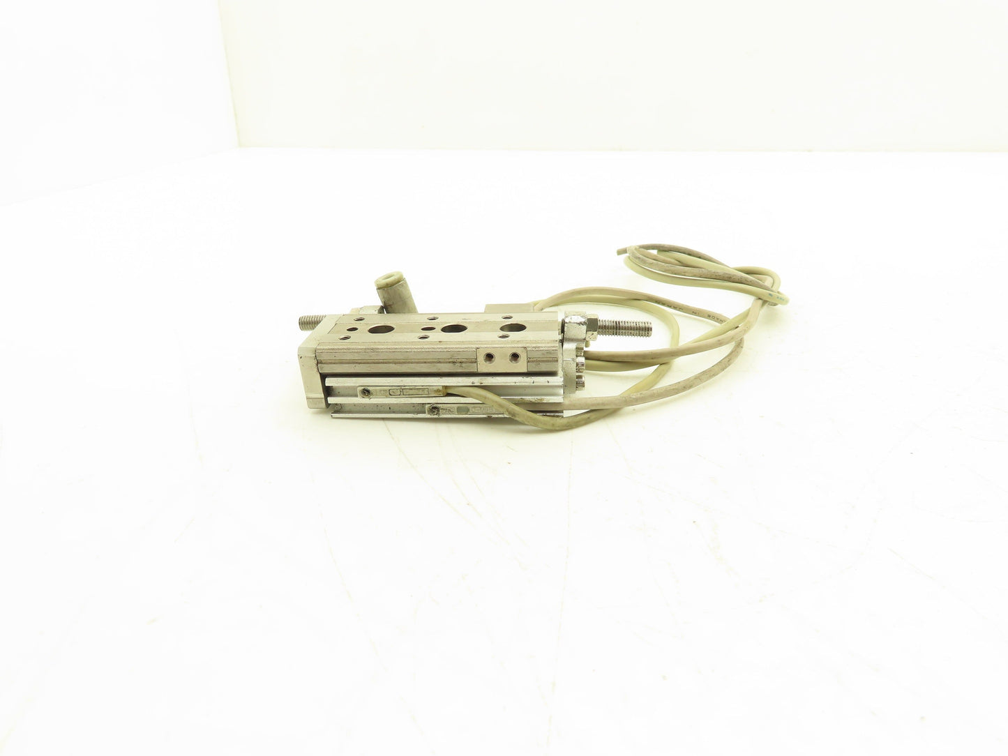 SMC MXQ6-30C-X11 Pneumatic Air Slide Table Cylinder w/Stops 6mm Bore 30mm Stroke