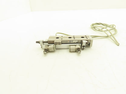 SMC MXQ6-50C Pneumatic Air Slide Table Cylinder w/Stops 6mm Bore 50mm Stroke