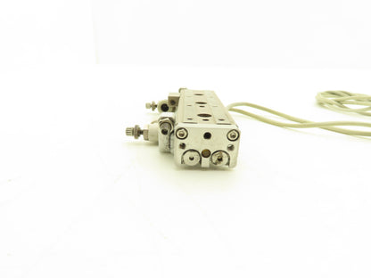 SMC MXQ6-50C Pneumatic Air Slide Table Cylinder w/Stops 6mm Bore 50mm Stroke