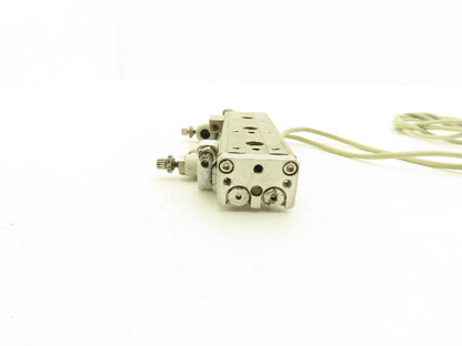 SMC MXQ6-50C Pneumatic Air Slide Table Cylinder w/Stops 6mm Bore 50mm Stroke