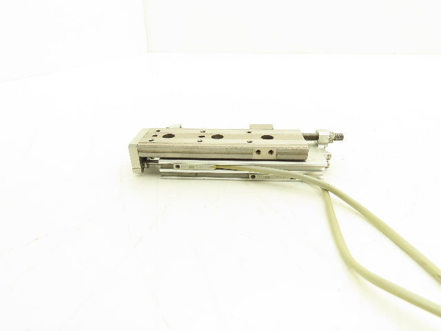 SMC MXQ6-50C Pneumatic Air Slide Table Cylinder w/Stops 6mm Bore 50mm Stroke