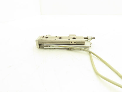 SMC MXQ6-50C Pneumatic Air Slide Table Cylinder w/Stops 6mm Bore 50mm Stroke