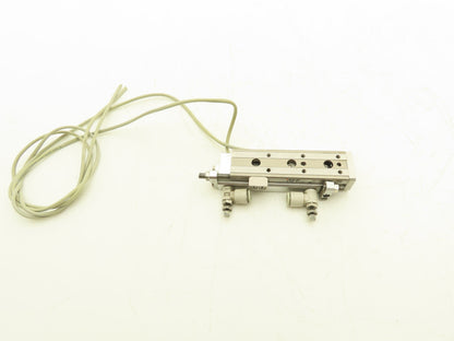 SMC MXQ6-50C Pneumatic Air Slide Table Cylinder w/Stops 6mm Bore 50mm Stroke