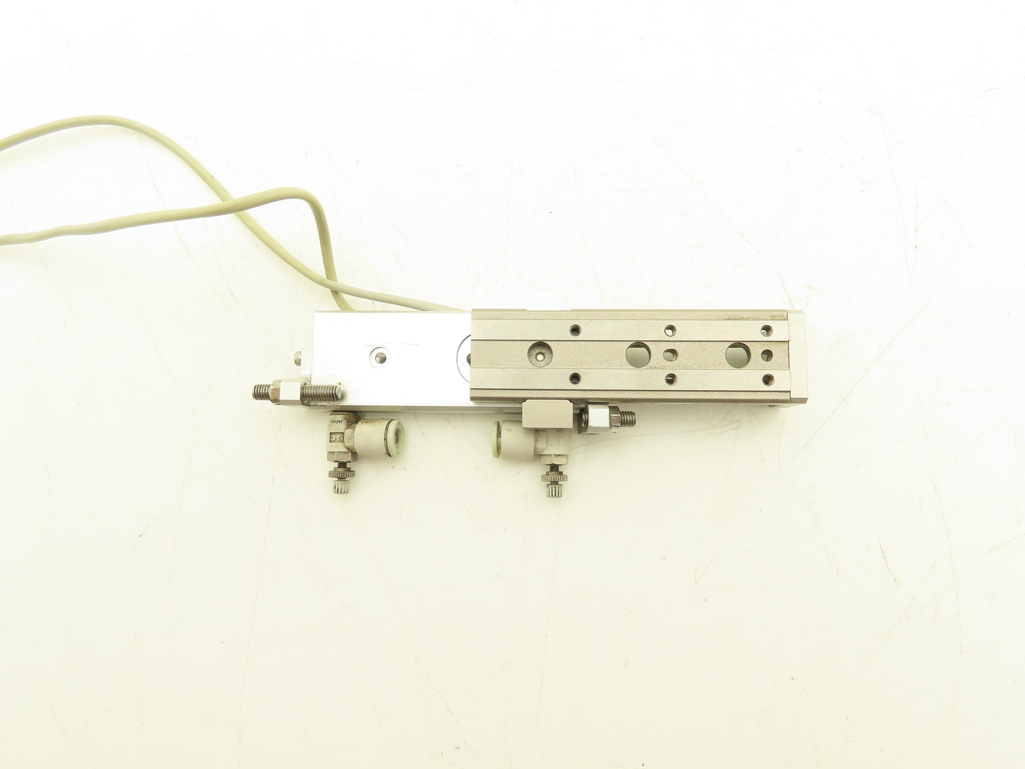 SMC MXQ6-50C Pneumatic Air Slide Table Cylinder w/Stops 6mm Bore 50mm Stroke