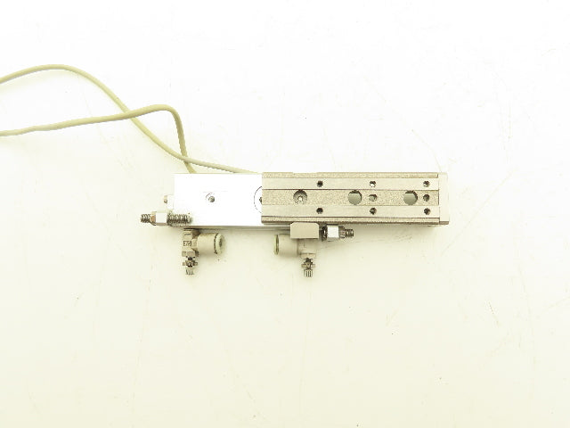 SMC MXQ6-50C Pneumatic Air Slide Table Cylinder w/Stops 6mm Bore 50mm Stroke