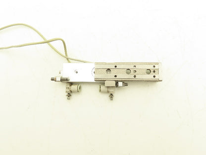 SMC MXQ6-50C Pneumatic Air Slide Table Cylinder w/Stops 6mm Bore 50mm Stroke