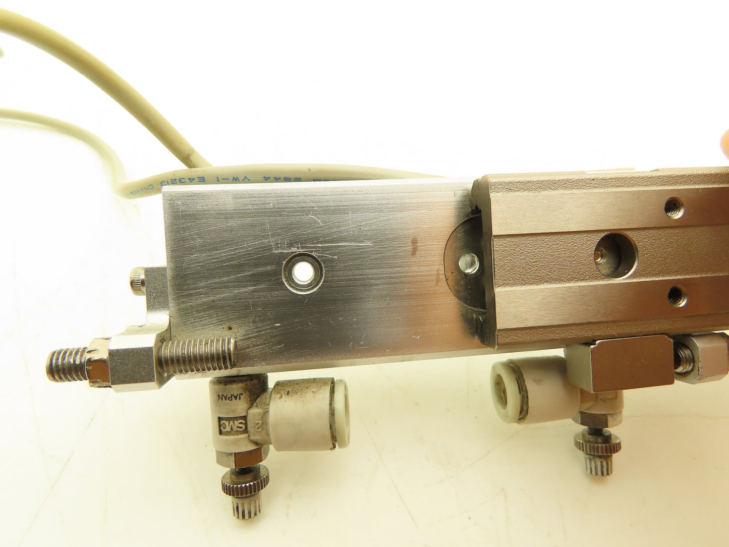 SMC MXQ6-50C Pneumatic Air Slide Table Cylinder w/Stops 6mm Bore 50mm Stroke